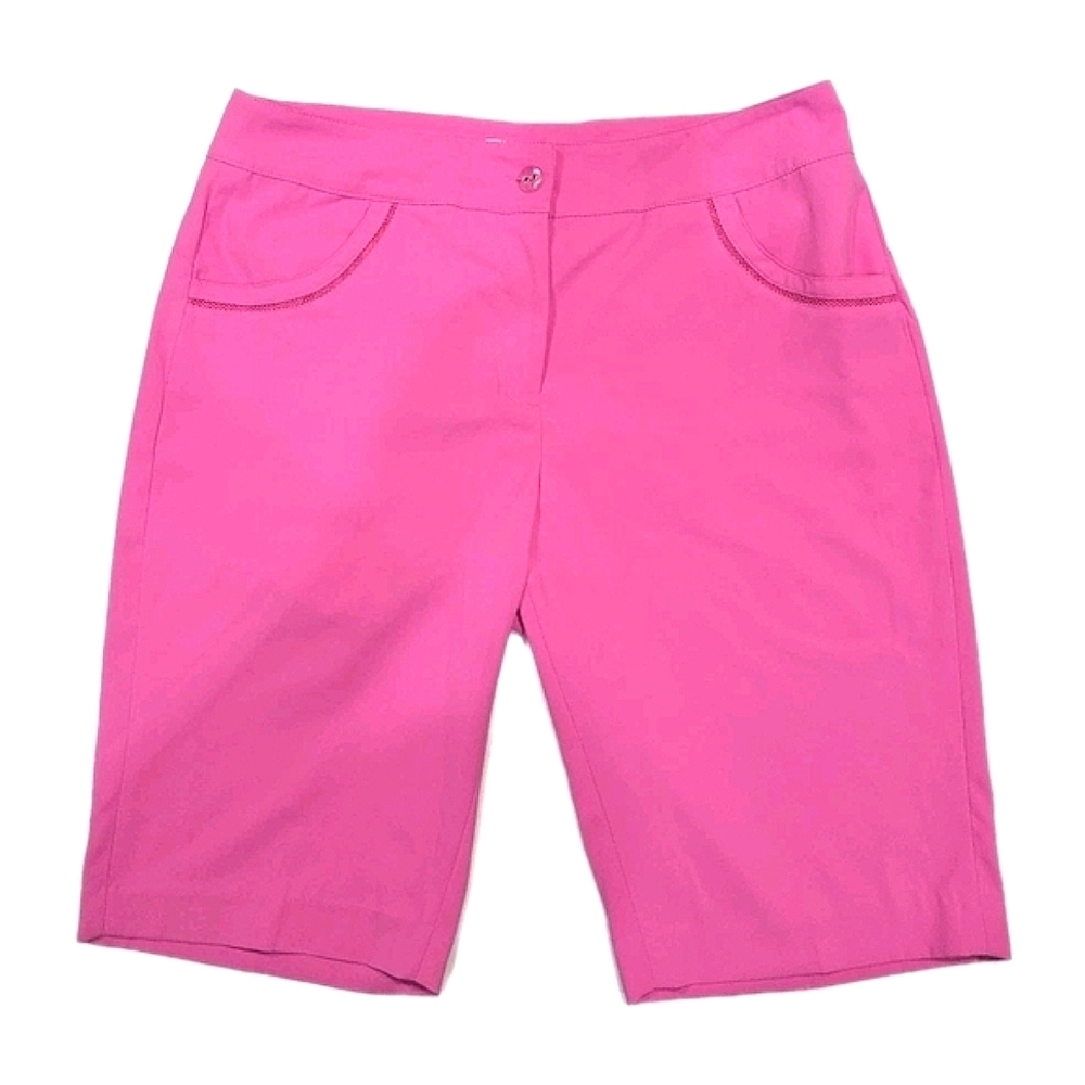 162 EP New York Vibrant Pink Women's Bermuda Golf Shorts Size 8